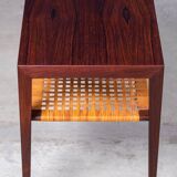 Side table in rosewood by Severin Hansen for Haslev, 1950s
