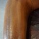 Set of 2 subtle, stately and sturdy club chairs made of sheepskin
