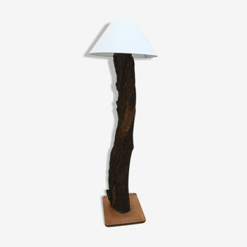 Nordic style natural wooden floor lamp