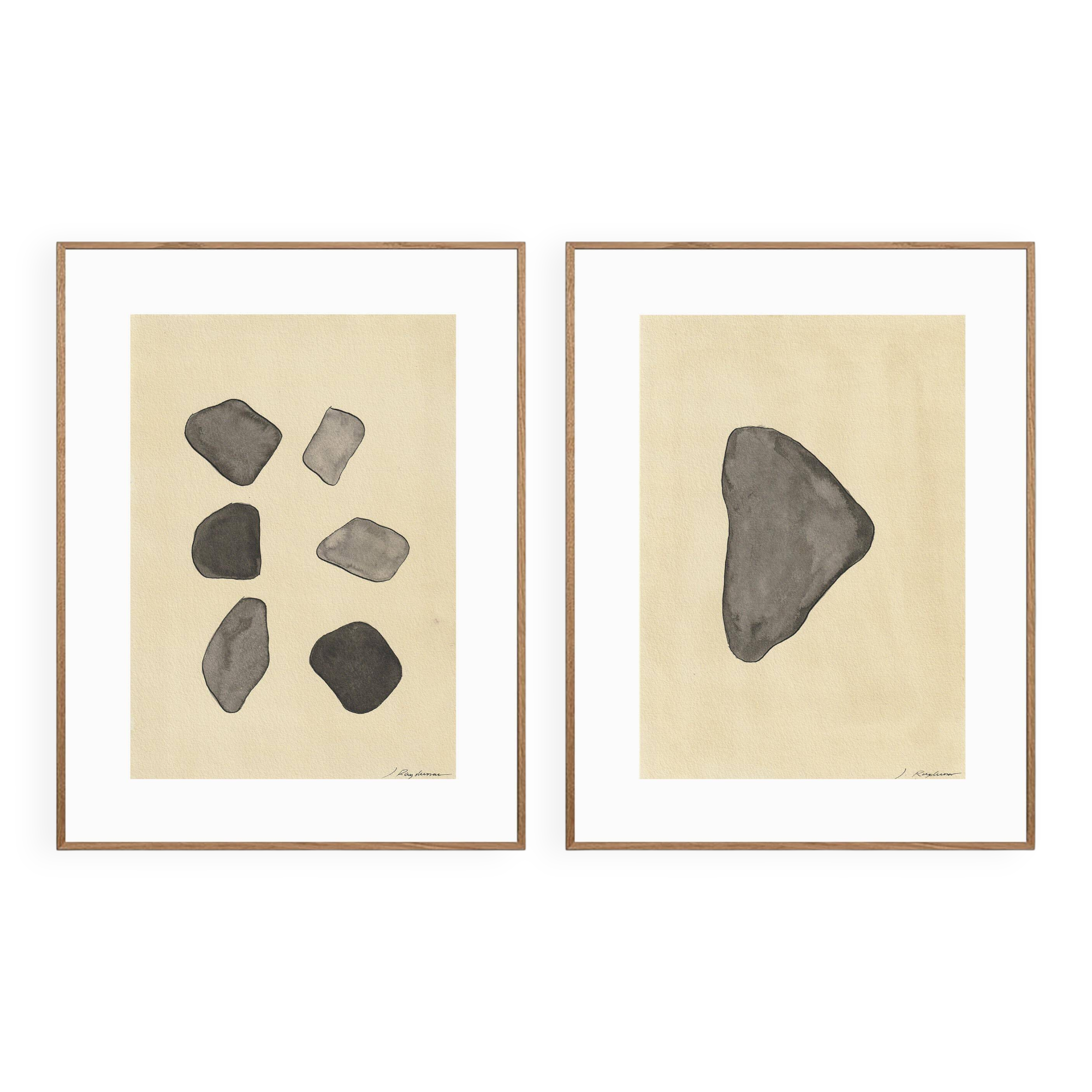 2 original drawings by J. Rodgussar – Inks on paper (21x30 cm)