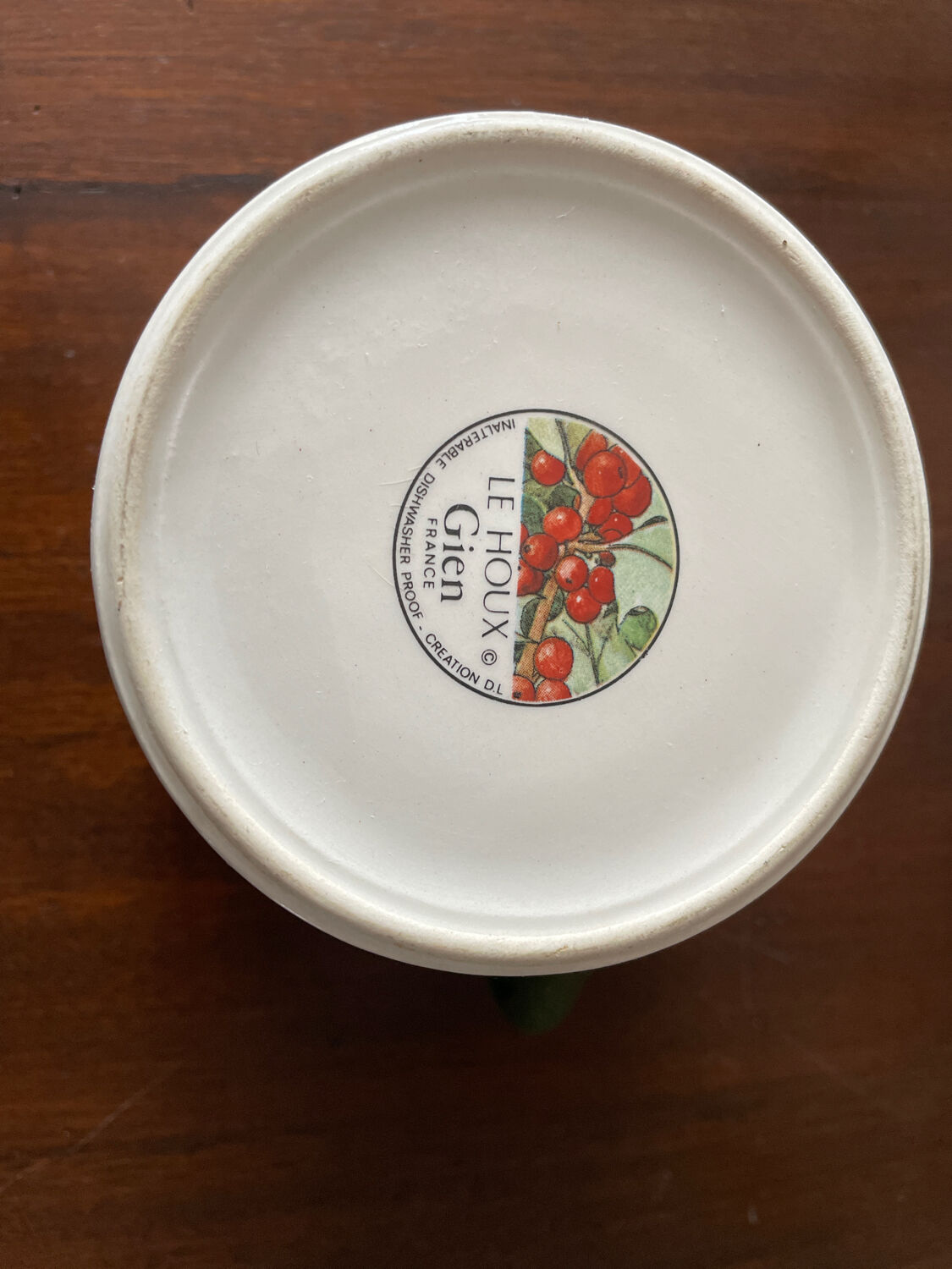 Duo of large cups Gien