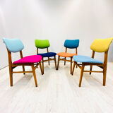 Four middle century chairs