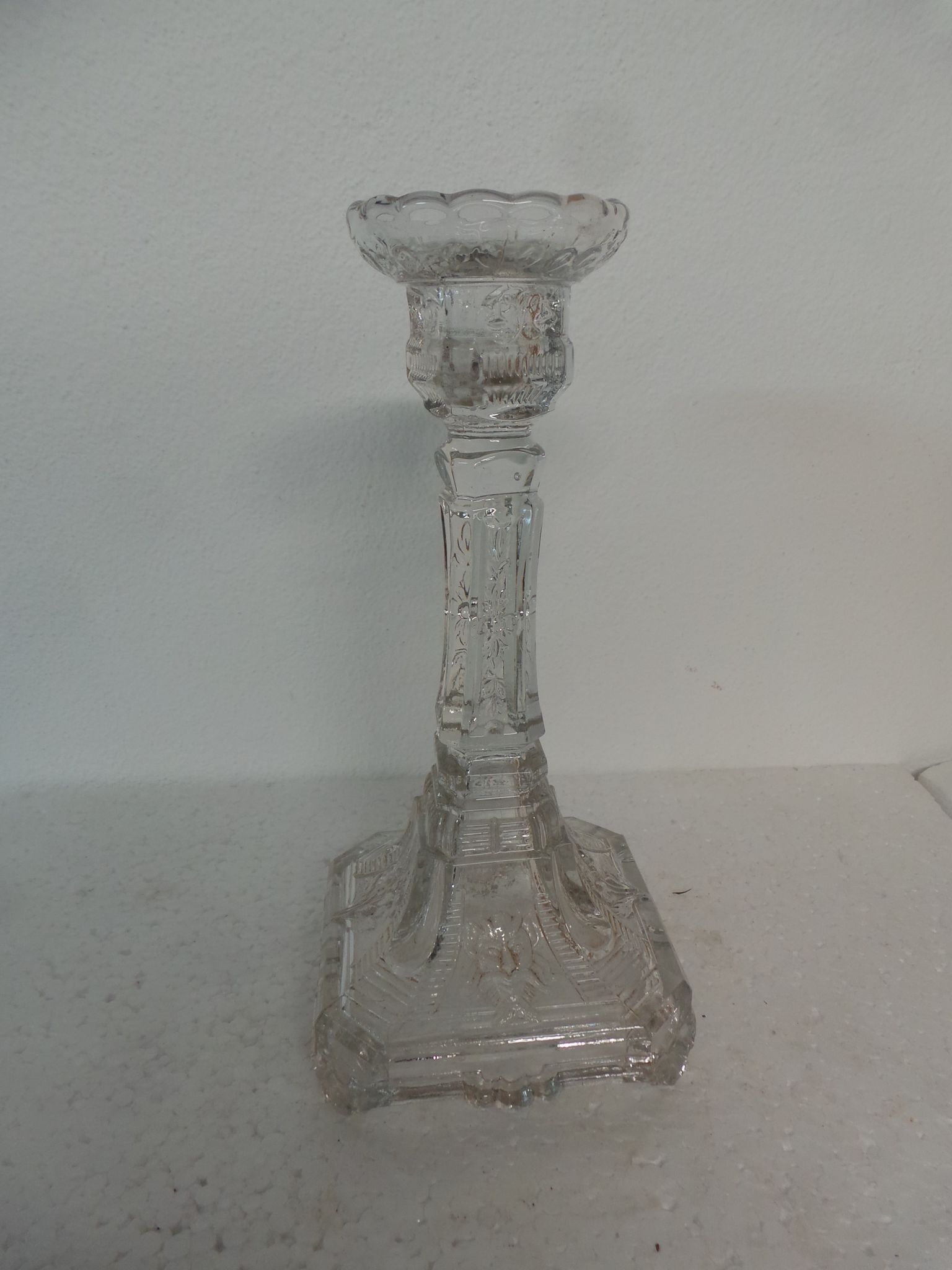 Glass candlestick candlestick