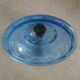 Pair hanging lamp Abat-jour blue glass
