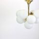 Atomic Brass Chandelier, Switzerland, 1960s