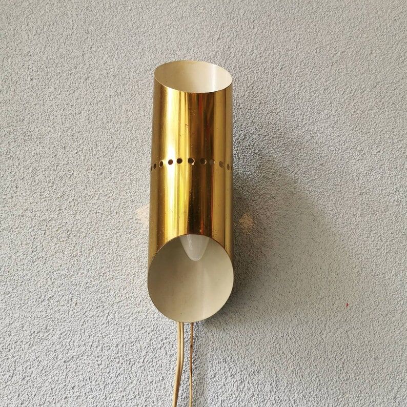Vintage metal wall lamp 1970