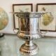 Silver-plated metal champagne bucket ice bucket