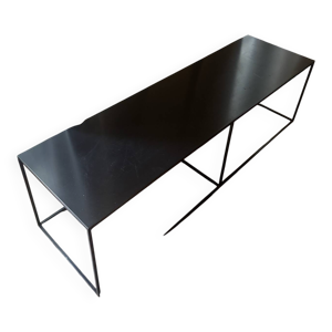 table basse métal noir