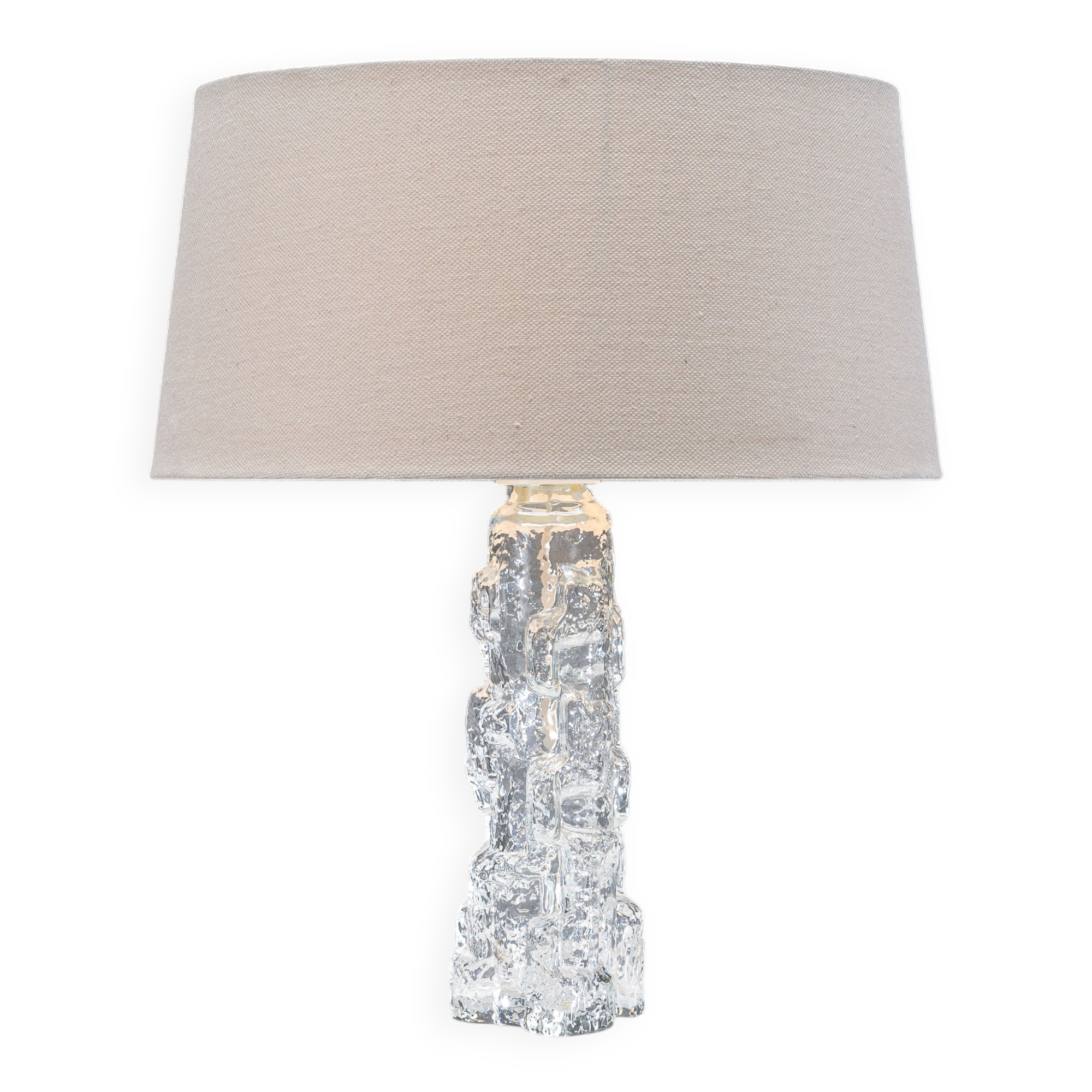 Reijmyre Glasbruk glass table lamp Sweden