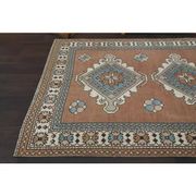 1970s Vintage Turkish Oushak Handmade Wool Cotton Brown Area Rug 160x254