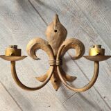 Appliques en laiton fleur de Lys