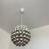 Space age chrome pendant light
