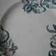 Lot of 6 flat plates Saint Amand Amand in Amandinoise, décor Iris, 1900
