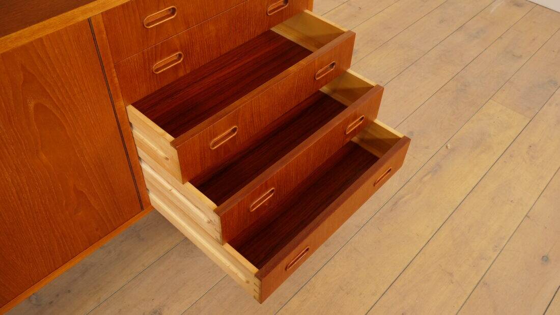 Vintage highboard | Wall cabinet | Teak | 175 cm
