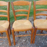 6 Straw Chairs