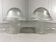 Peill & Putzler glass mushroom table lamps 1970’s