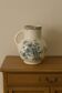 Antique earthenware wash jug from Terre de Fer – Salins – Marguerite decoration