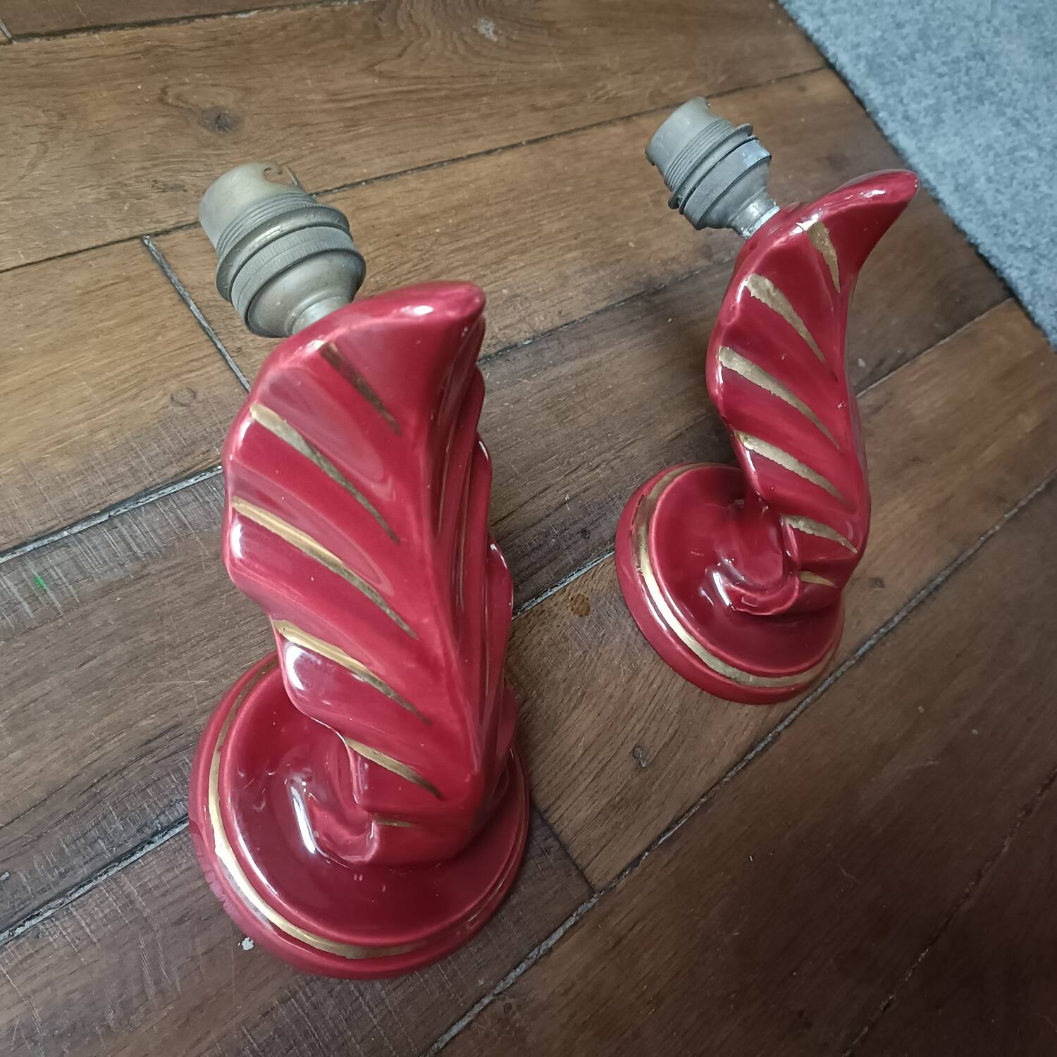 Pair of Art Deco wall sconces by Henri Chatard