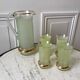 Green granita set consisting of a pitcher and 4 glasses in orangeade 50s