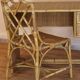 Dal Vera bamboo rattan desk and chair from the 1970s.