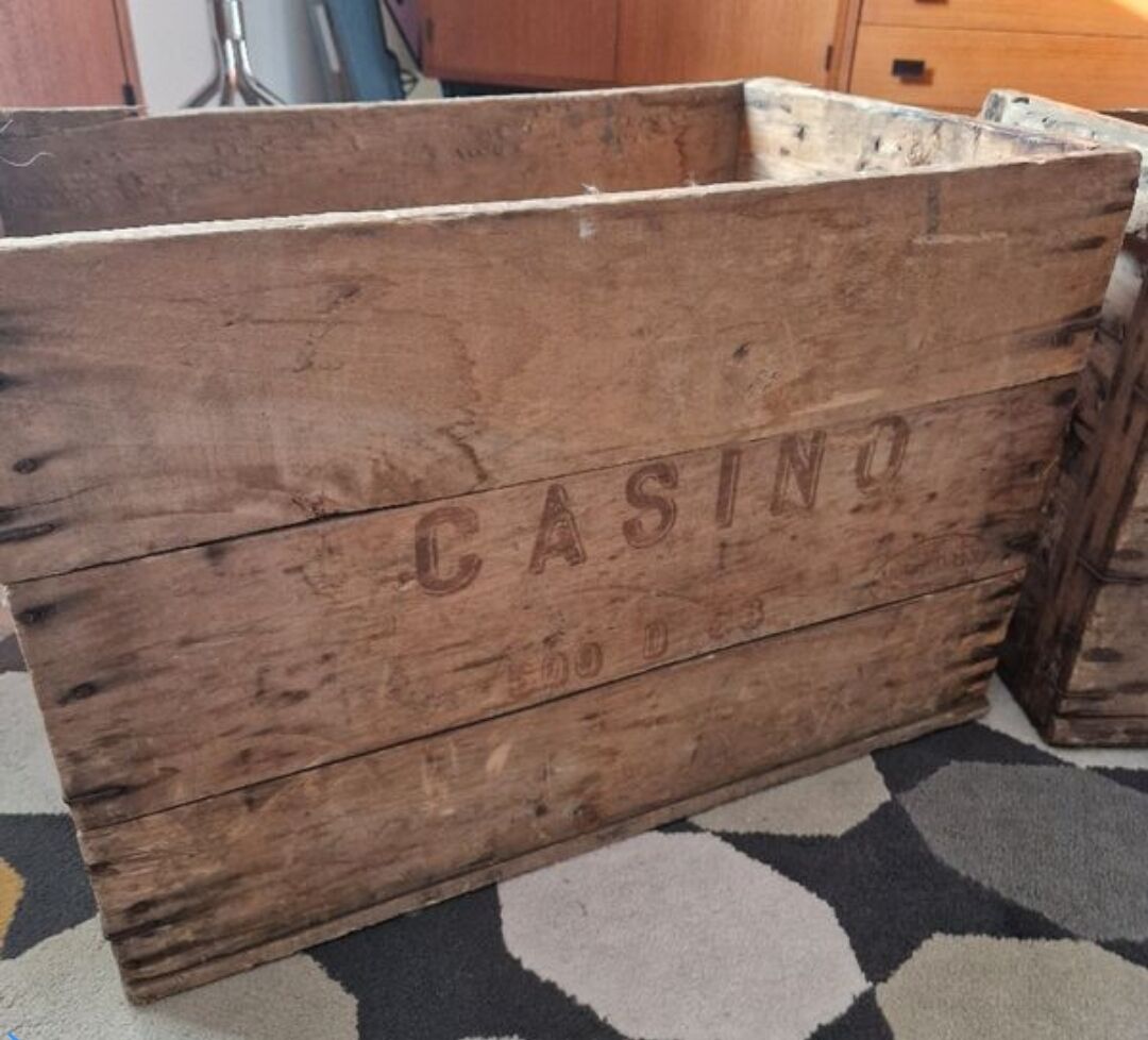 Casino wooden crates