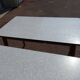 lot de 3 table en formica blanc et bois vintage