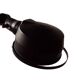 Old black Jieldé workshop lamp with clamp, 2 arms (35 and 50cm) - E27 150W.