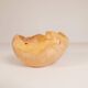 Scandinavian Modern Set of 2 Organic Bowls in Swedish Burl Wood, circa 1990s