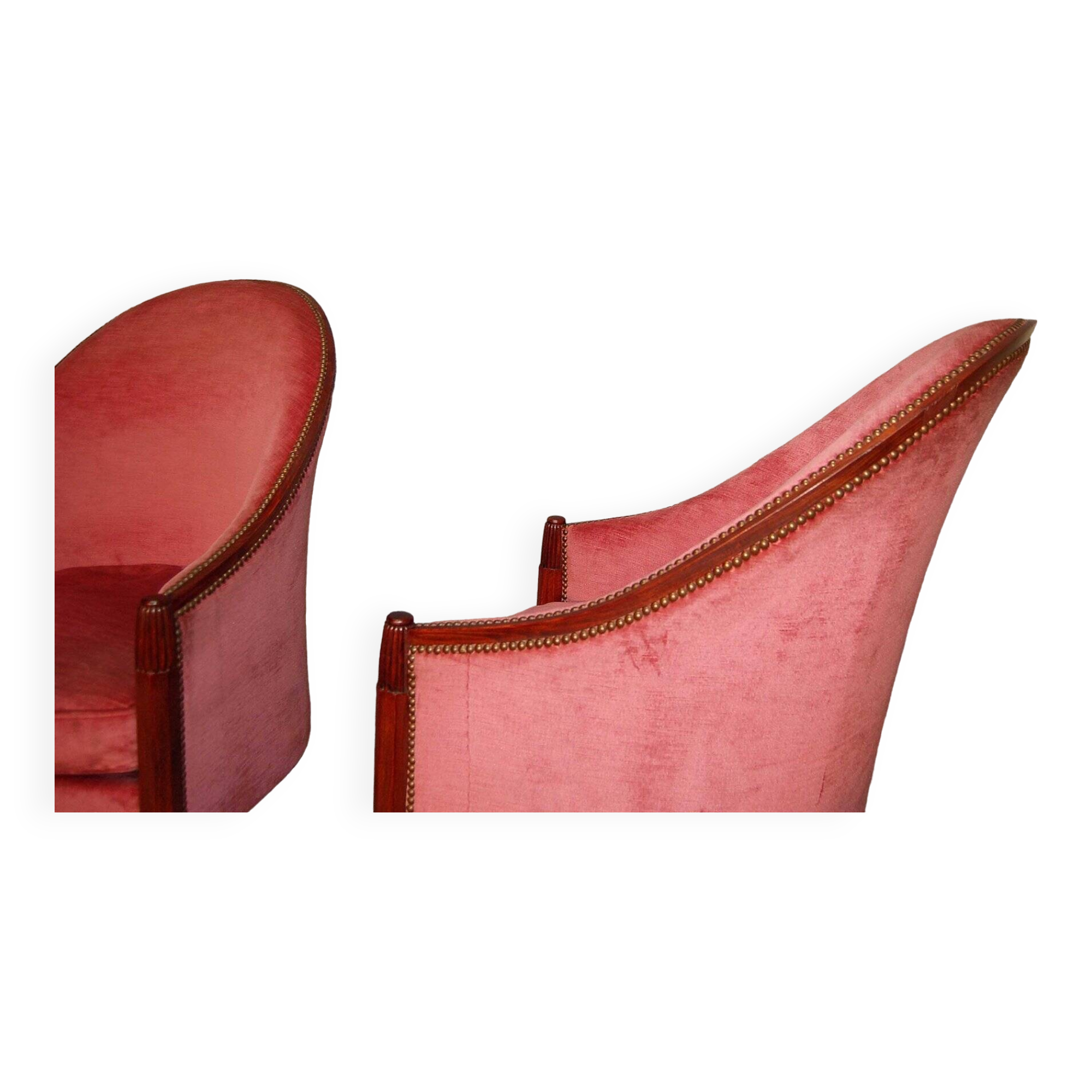 Pair of Art Deco Armchairs by René Joubert & Philippe Petit for DIM,