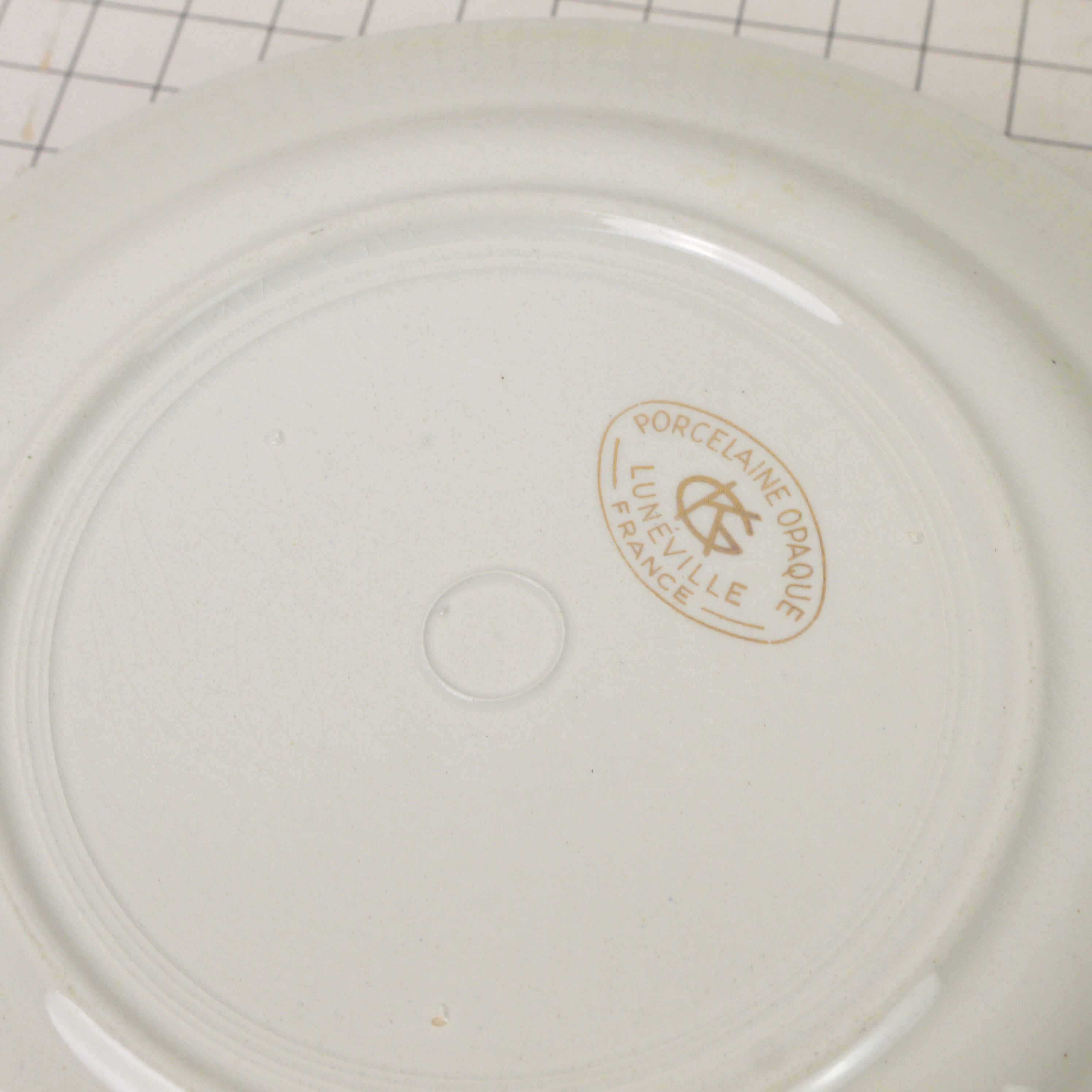 Lot of 7 plates Epinay Luneville