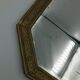 Miroir ancien en bois décor doré vintage - 31x49cm