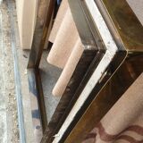 Brass frame fireplace