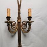 Louis XVI style bronze wall light