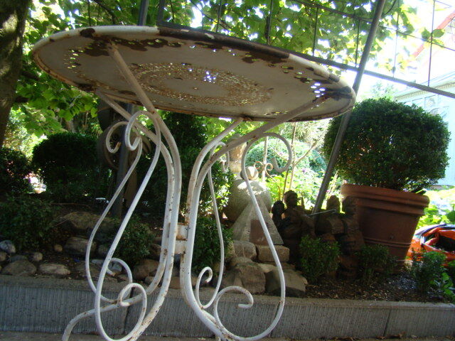 Old garden table