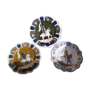 Lot de 3 assiettes anciennes