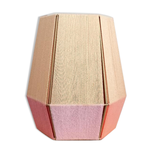Lampe à poser tissée en fil de coton