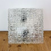 Vintage Glass Wall Or Ceiling Light, 1970s