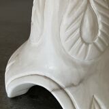 Large white marble lamp