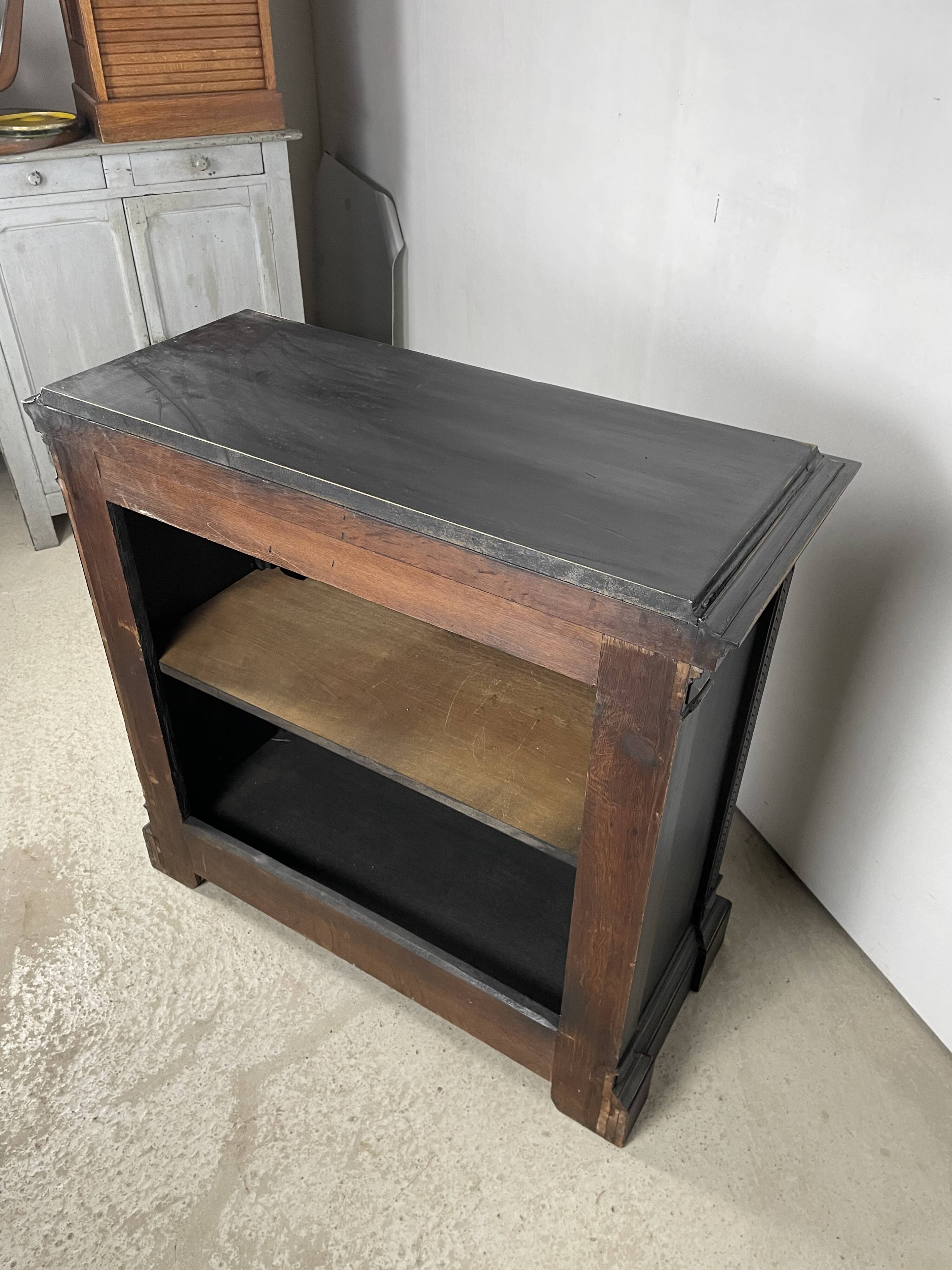 19th-century solid wood trade counter