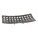 Vintage PTMD Home Collection perforated metal basket, brutalist style.