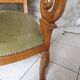 Fauteuil anglais velours vert