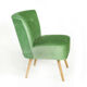 Green club Chair, 60-70 years