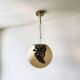 Vintage Globe Chandelier in Glass with Animal Print attributed to Angelo Brotto for Esperia, 1960s