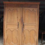 Armoire basse en chêne
