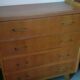 Commode vintage années 50/60 – 4 tiroirs – esprit moderniste