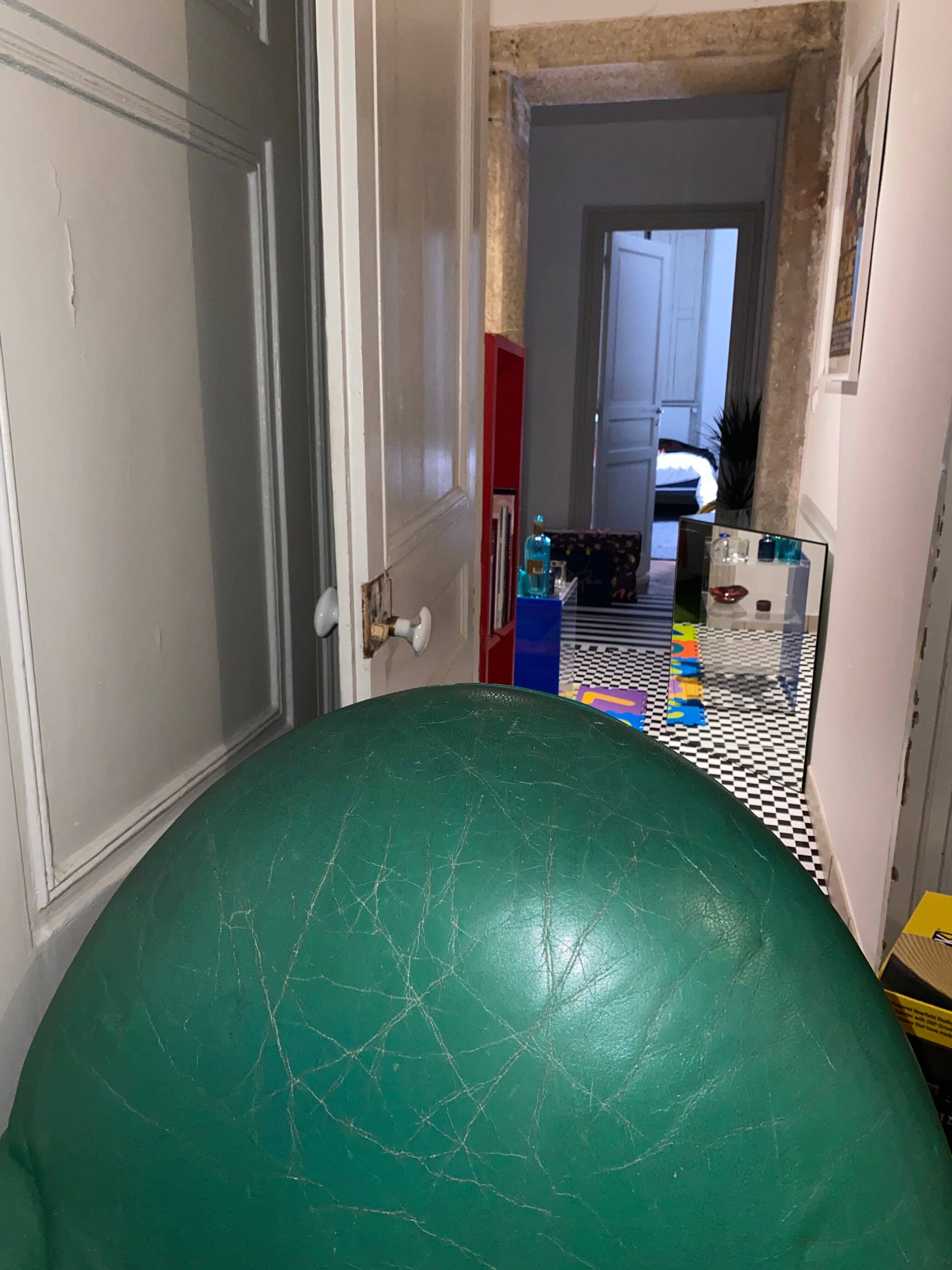 Green club armchair ultra design in contemporary vintage leather