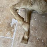 Merry-go-round horse in solid natural blond wood