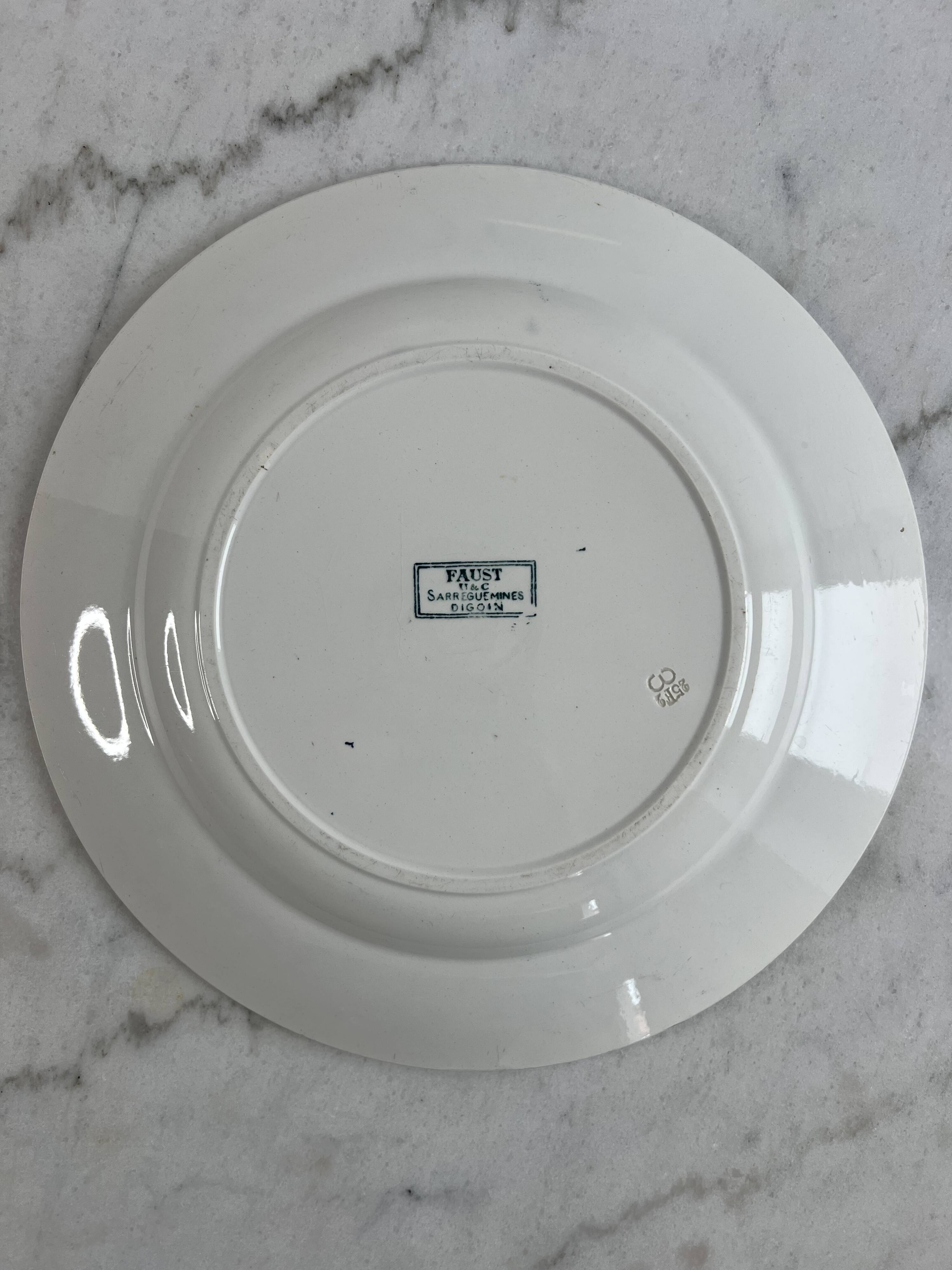 Plat de présentation Sarreguemines Faust