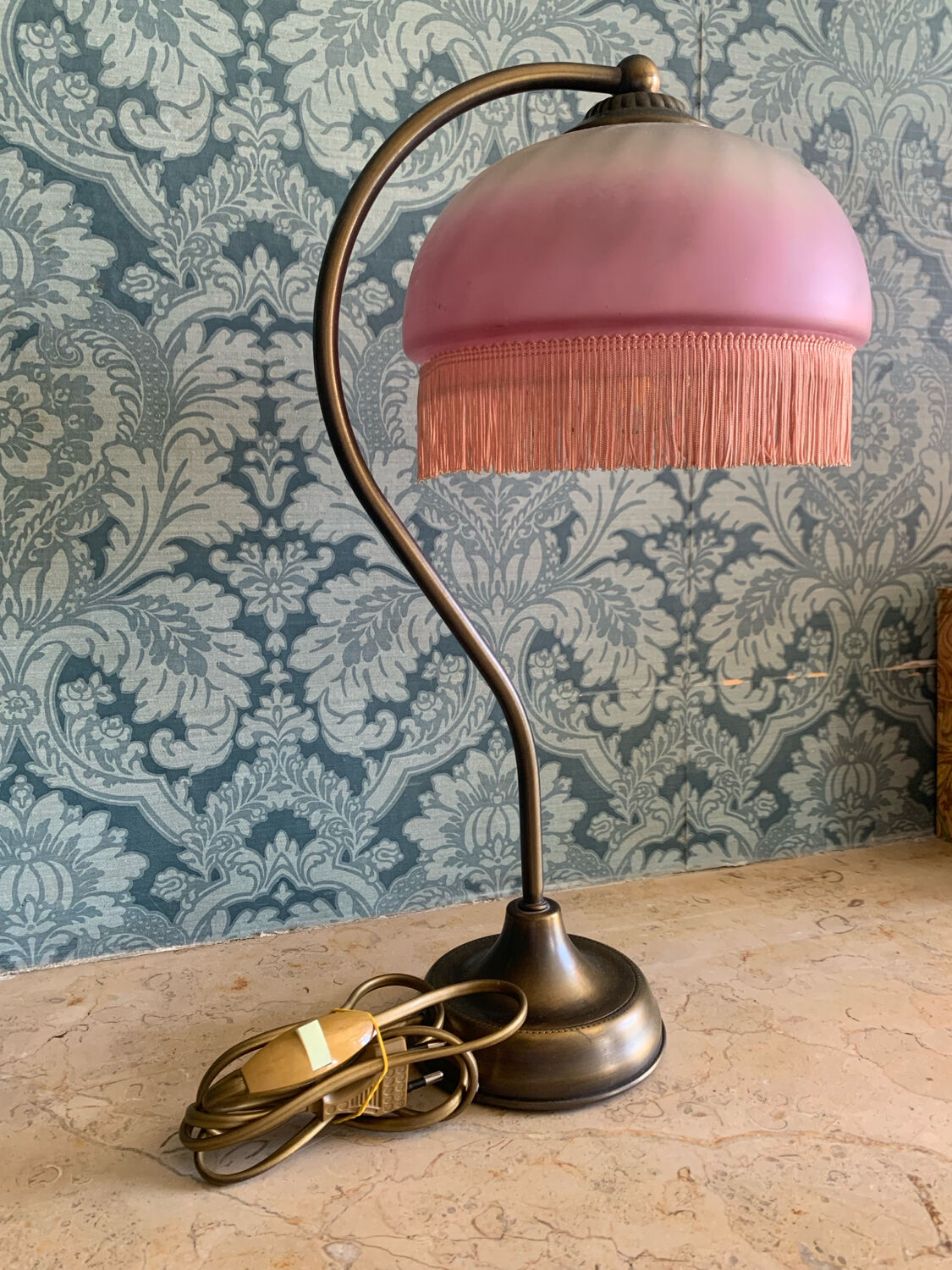 Art Deco Swan Neck Lamps