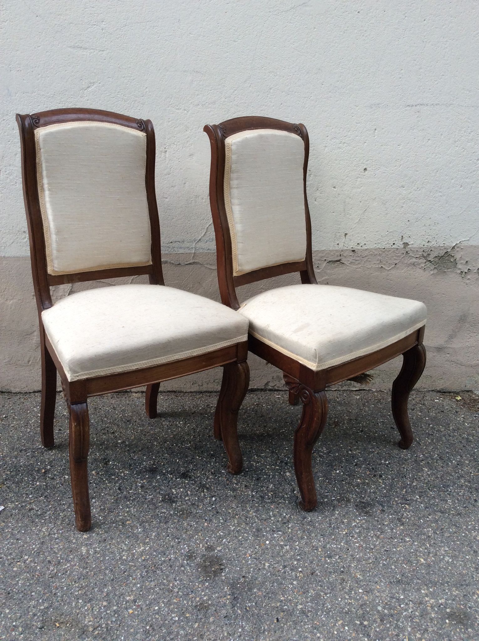 Paire de chaises chêne massif